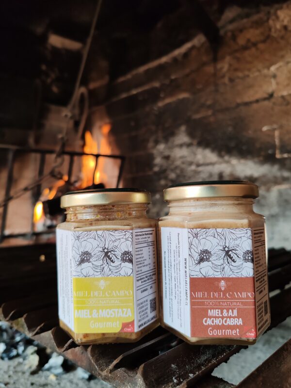 PACK GOURMET – Mostaza & Ají Cacho de Cabra Ahumado (2 x 250g) - Imagen 2